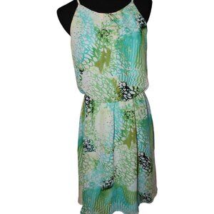 FALL SALE Tacera COLORFUL FUN Spaghetti Strap WATERCOLOR M EUC